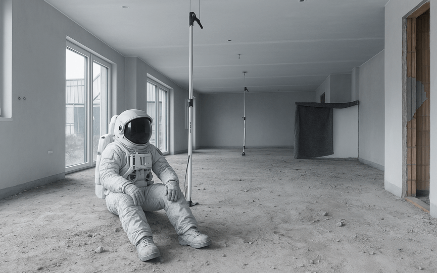 Van 'maanlandschap' naar strakke vloer