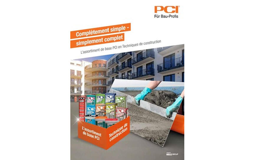 PCI simplifie la sélection des produits dans l’assortiment de base dans le domaine de la technique de construction