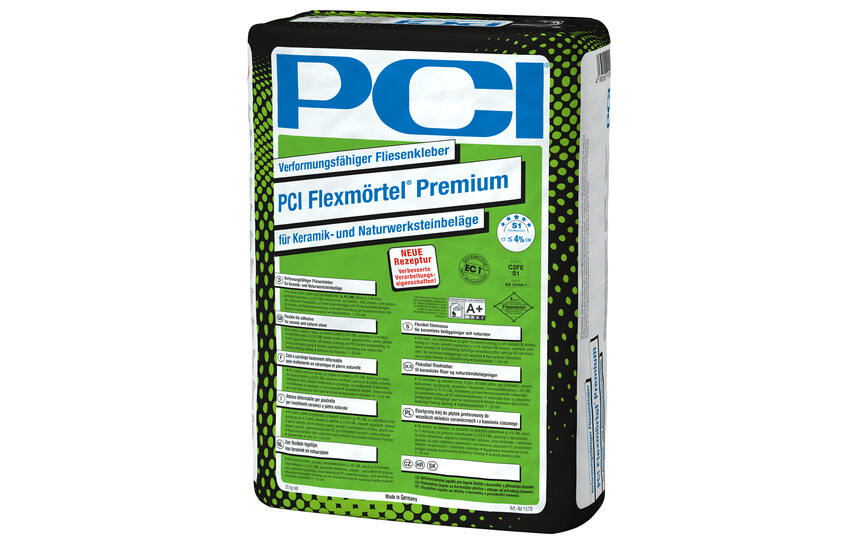 PCI Flexmörtel® Premium avec nouvelle formule et propriétés améliorées de mise en œuvre