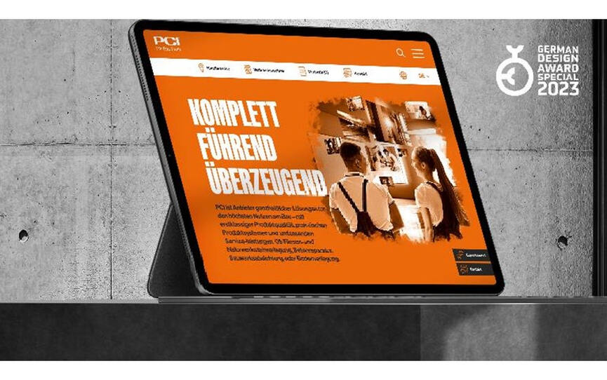 Le site web de PCI récompensé par le German Design Award 2023