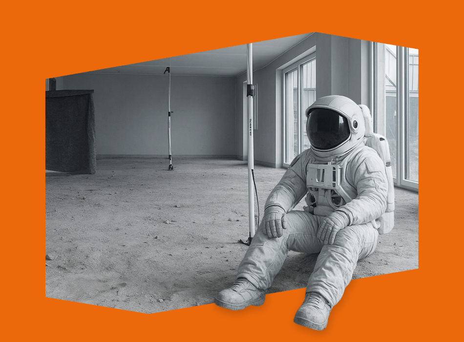 Van 'maanlandschap' naar strakke vloer