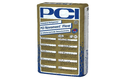 Vloeibare kant-en-klare sneldekvloermortel PCI Novoment Flow: Formulering verder verbeterd
