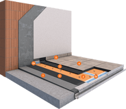 Terras met afdichtingsmatten